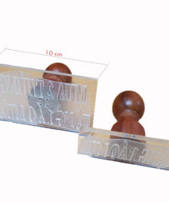 Dấu cán gỗ 10x4cm