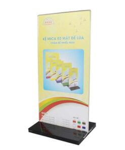 Kệ menu mica đế lùa 12x18cm
